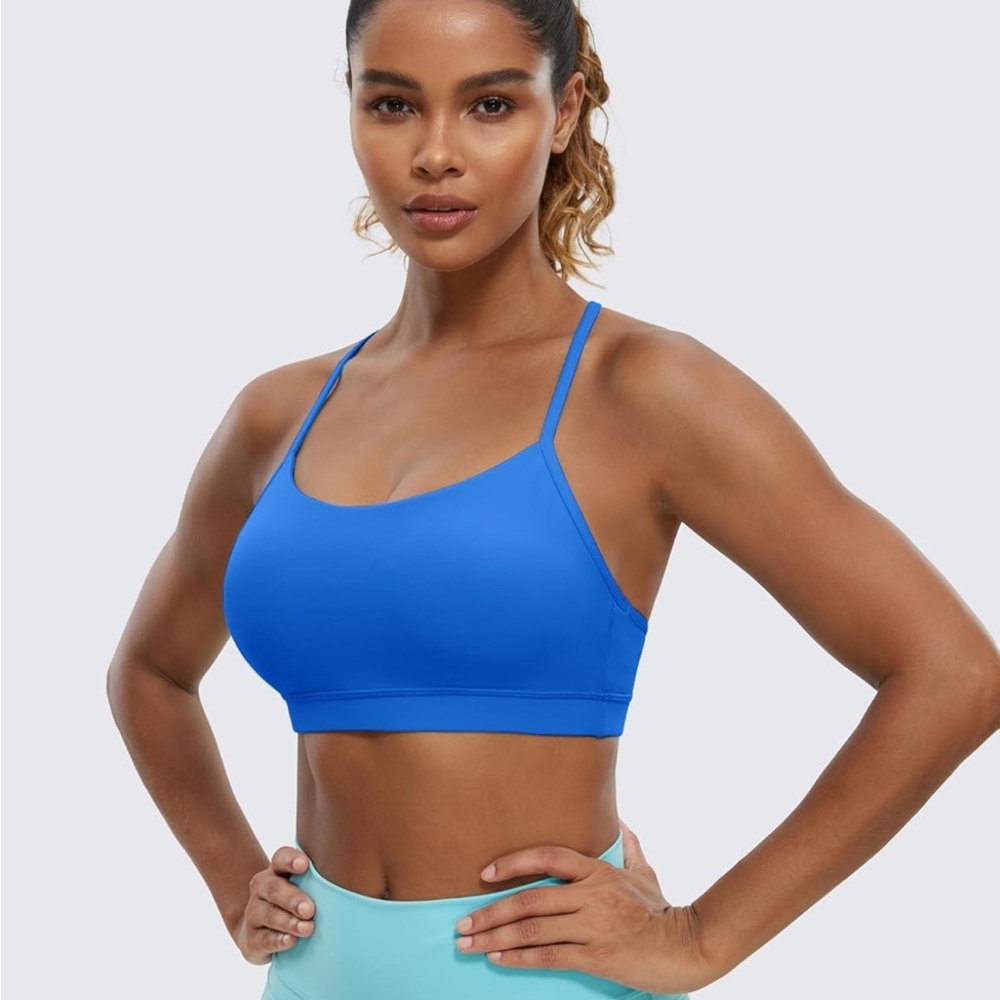 CRZ Yoga Women's Blue Sports Bra Small